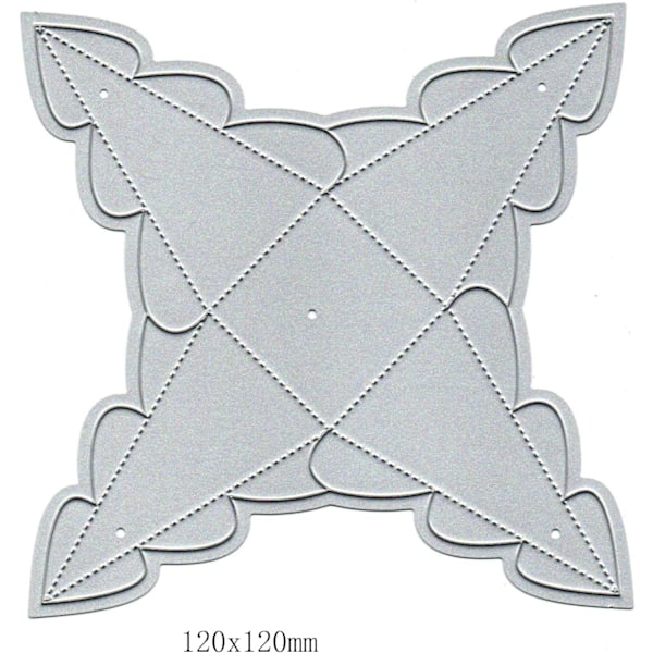 Julegodteri-eske i metall - DIY-skjæremal for scrapbooking