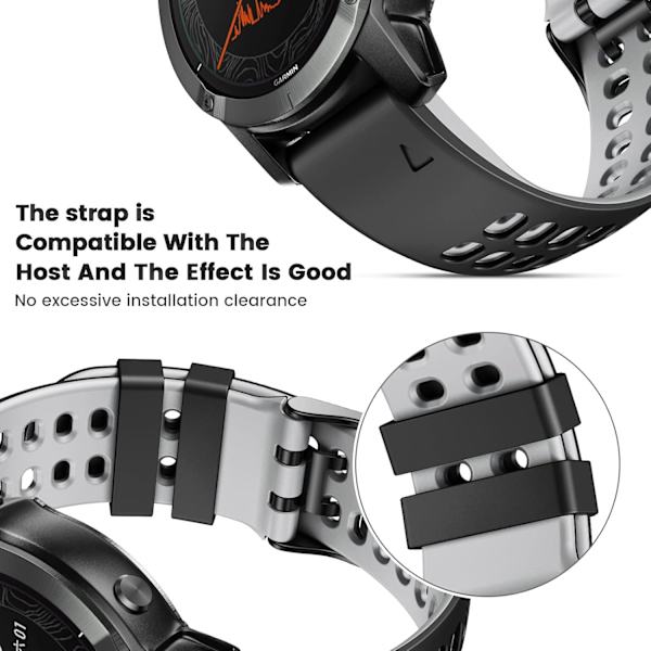 Kompatibel med Garmin Fenix ​​6 Band Quickfit 22 watch för Fenix