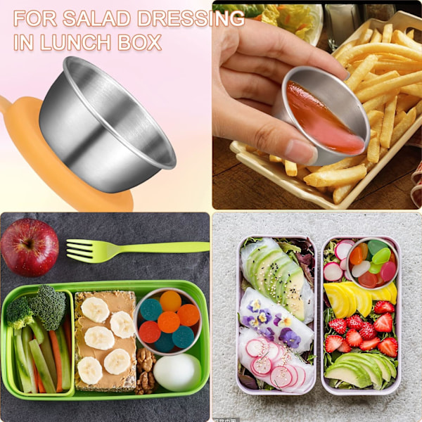 Salatdressingbeholder To Go - Gjenbrukbare små beholdere med