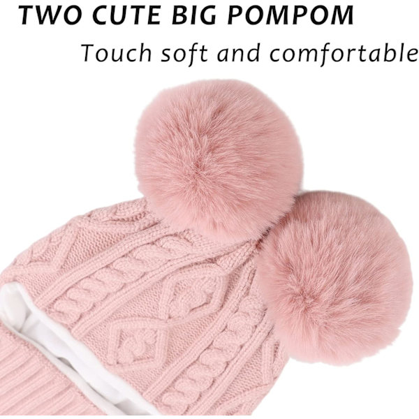 Balaclava Hat Scarf Set til Børn - Varme Vinterhatte (1-10 År)