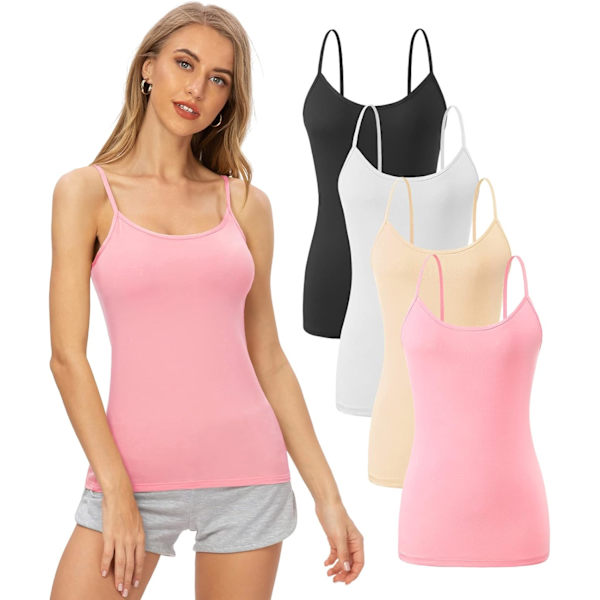 Justerbar camisole for kvinner med spaghettistropper