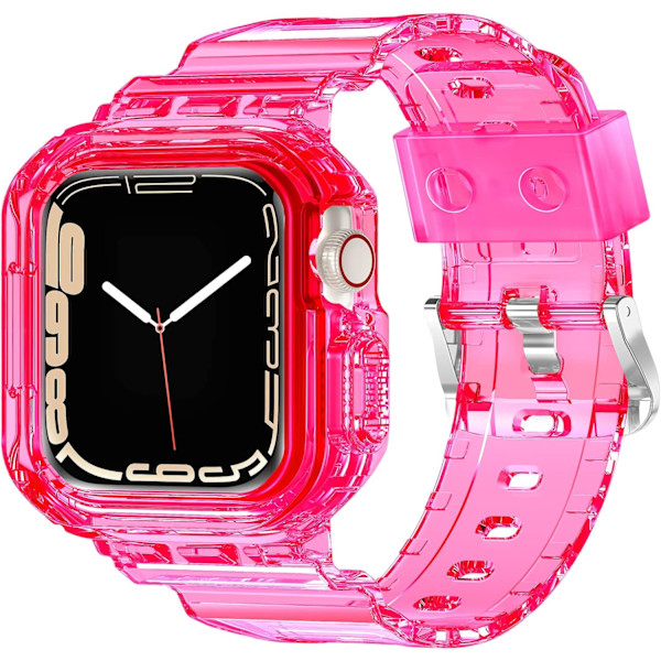 Kompatibel med krystalklare Apple Watch-rem, 45 mm 44 mm