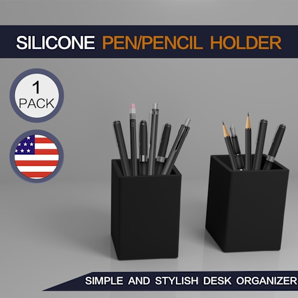 n nd ncil Holder For Desk,5mm ick Silicone n Holder For Keeping Your Workspce Tidy nd Orgnized, Prcticl Design nd Must-Hve n 1 PACK Turquoise