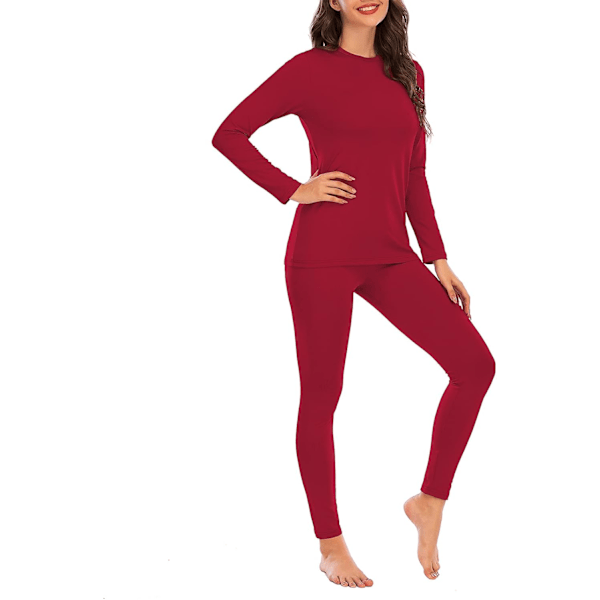 Womens Thermal Underwear Set Long Johns Vintertøj Base Layer Cuddle Duds
