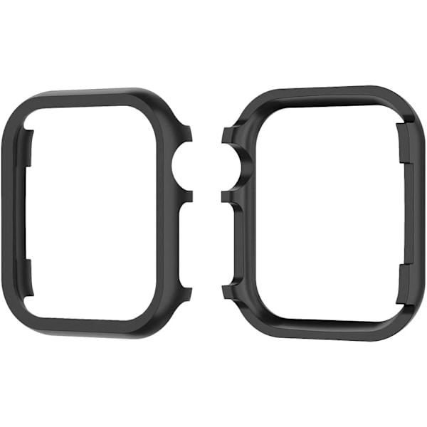 Aluminiumlegeringsskal för Apple Watch Series 7 41mm 45mm Metallskal för iWatch 6 SE 5 3 40mm 44mm Ram Skyddande Hölje (Färg: Guld, Storlek: