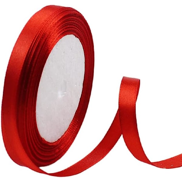 10mm Red Satin Ribbon (23M) for Gift Wrapping and Decorations