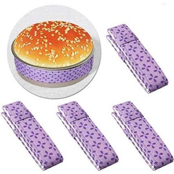 4 stk kakeformstrimler - Stek jevne sett for kakebaking