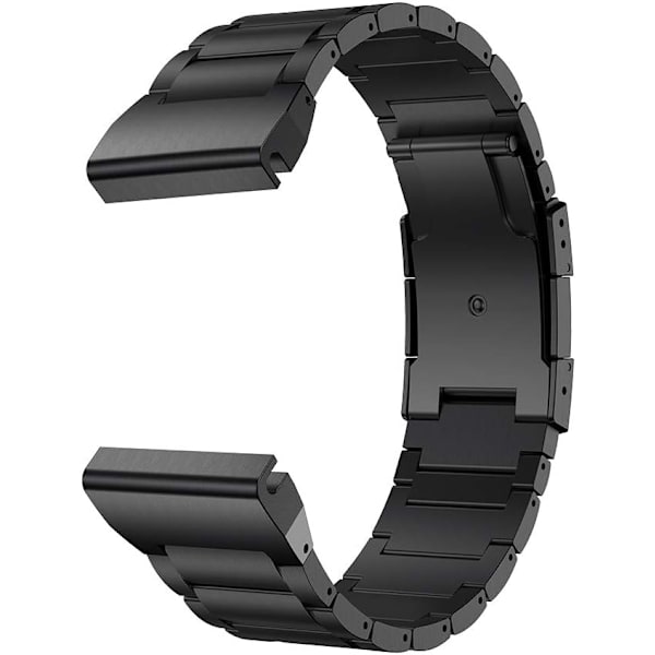 Fenix 8/7X/6X/5X Plus Rem, 26mm Titanium Metal Quick Release Easy Fit Urrem med Dobbelt Knaplås Kompatibel til Garmin Fenix 7X Pro/6X