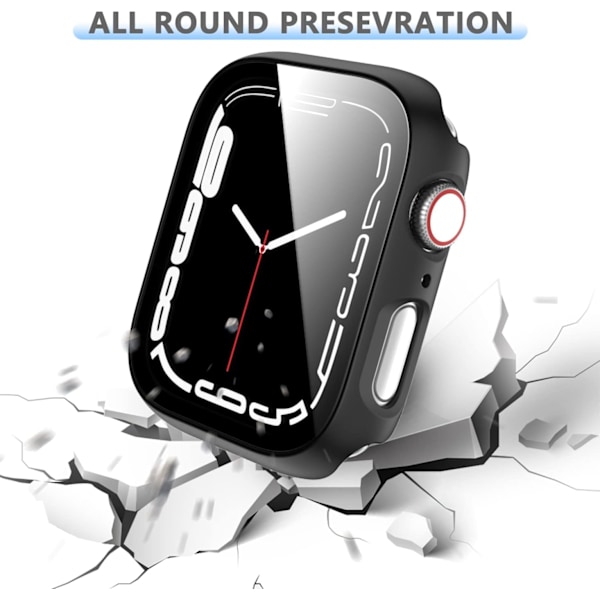 6-pak hårdt PC-cover til Apple Watch Series 3/2/1 42 mm med hærdet