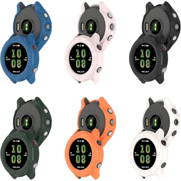 Kompatibel med Garmin Forerunner 955 TPU Skyddsfodral - TPU Skyddande Klockfodral Skal Kompatibelt med Garmin Forerunner 955 (TPU Svart) Bla