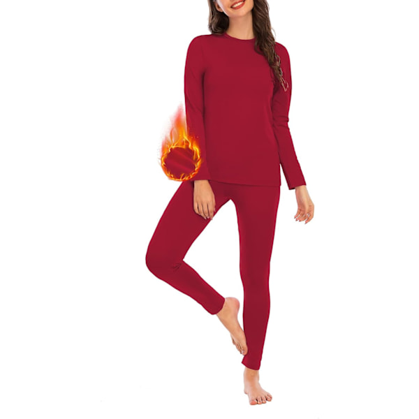 Womens Thermal Underwear Set Long Johns Vintertøj Base Layer Cuddle Duds