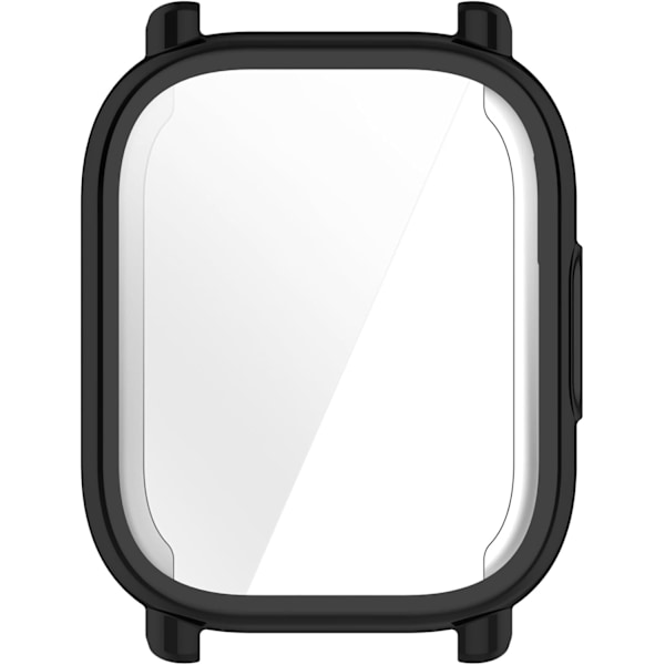 Full Coverage Deksel Kompatibelt med Redmi Watch 5 Lite Smartklokke Myk Anti-Fall TPU Erstatning Beskyttelsesdeksler Smartklokke Tilbehør (Svart)