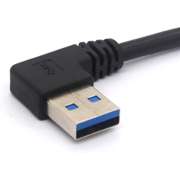 Rättvinklad USB 3.0 Panelmonterad kabel USB 3.0 hane