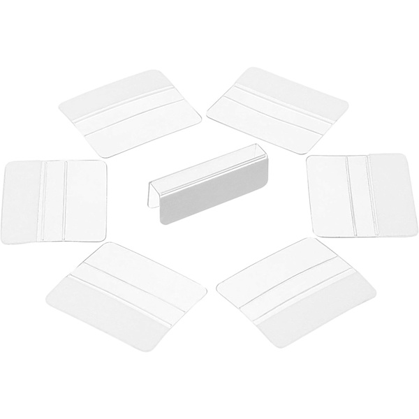 100 Plast Ørepynt Kort Adapter - Selvklebende Display for Smykker