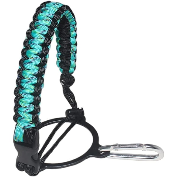 Paracord vattenflaskhandtag med säkerhetsring - Utomhusaktivitetsrem