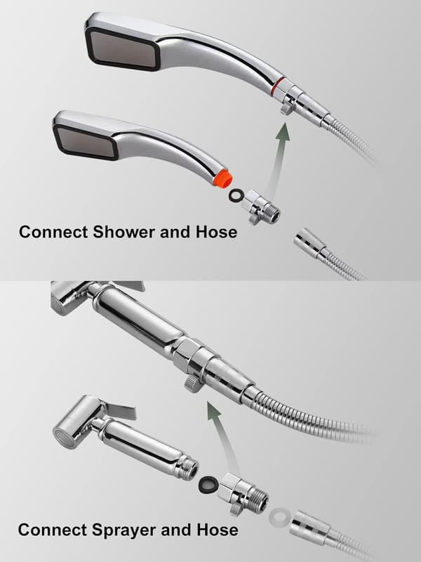 Dusjhode Avstengningsventil, Messing Vannstrømskontrollventil G1/2 Strømtrykksregulator med Håndtak, Avstengningsventiler for Dusjhode eller Bidet