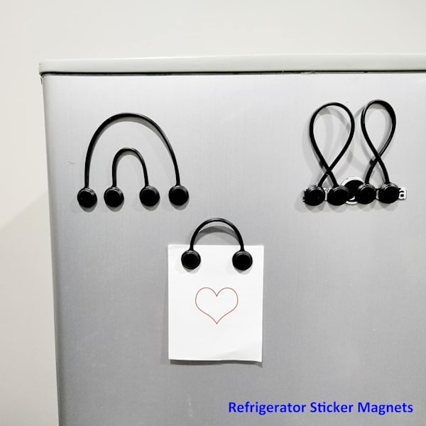 Magnetiske kabelbånd i silikon. Magnetisk ledningsorganisator. Gjenbrukbar