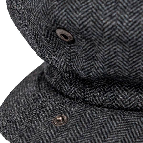 Mænds uldblanding 8 panel newsboy cap tweed hat snap skygge
