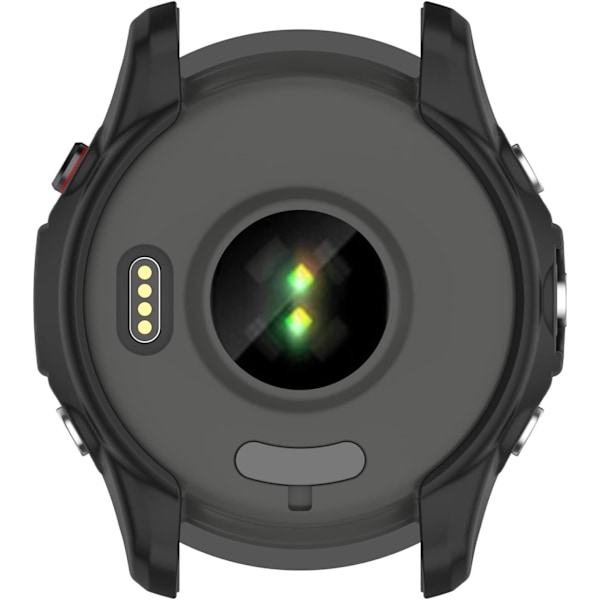 Kompatibel med Garmin Forerunner 255 Skyddsfodral för Man Kvinna, Smartwatch TPU Skyddsfodral Skal Skydd Täckning Svart