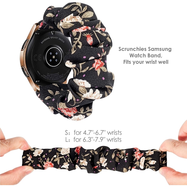20 mm Scrunchie-band kompatibel med Galaxy Watch 6/5/4