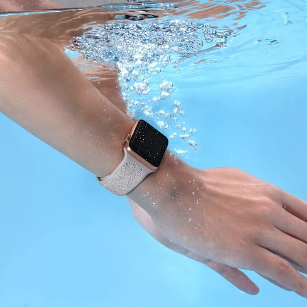 3-pak solsikkegraverede remme, der er kompatible med Apple Watch