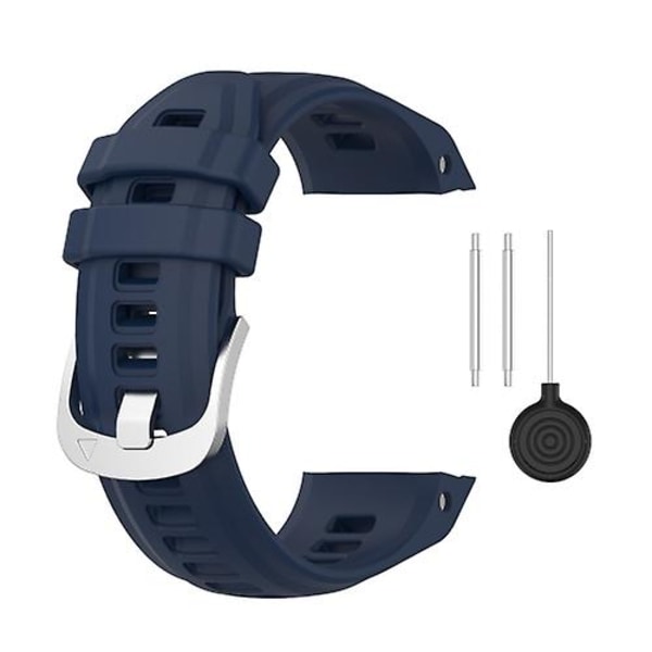 Til Garmin Instinct 2s 20mm Silikone Solid Color Watch Band QUR Navy Blue
