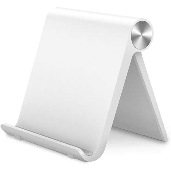 Foldbar Bordmobiltelefonholder Justerbar iPhone iPad Holder Stand, Kompatibel med iPhone 14Pro 14Plus 13 12Pro Max 11 SE XS XR 8 7 6, Switch, iPad, Samsu