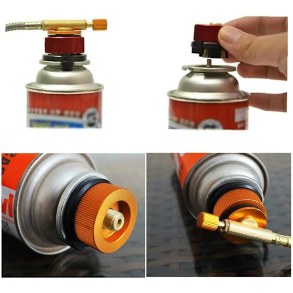 Campingmunstycke Flaska Convert Adapter Connector - Spis Connector för Butan Canister