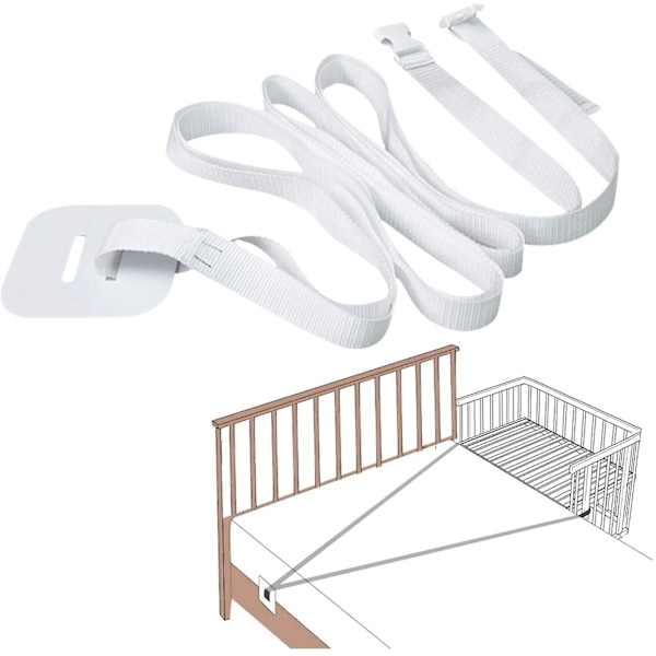 aby Sängrem, Sängfäste Sängremmar för spjälsäng, Sidobäddskydd för toddler