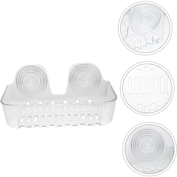 Kosmetisk opbevaringsboks H? End make-up svampeholdere vægmonteret vask make-up svampeholder vægmonteret kosmetikholder transparent