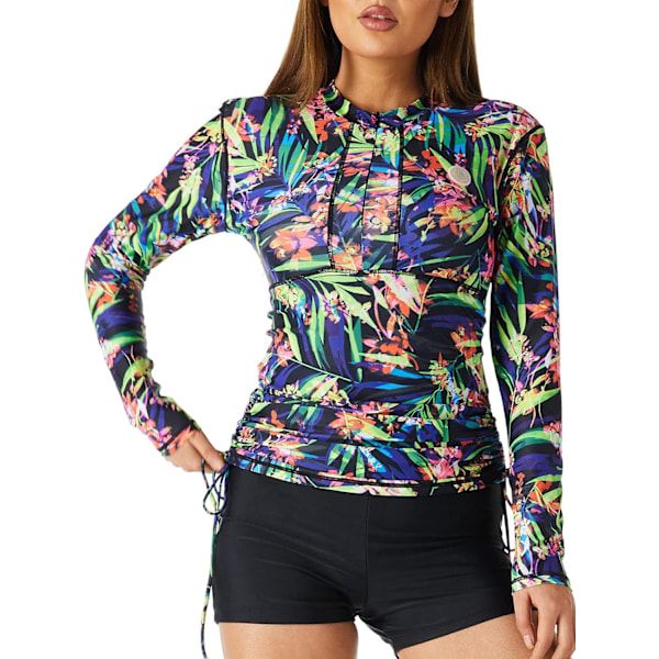 Kvinners UV-solbeskyttelse Langærmet Rashguard Badedrakt Topp