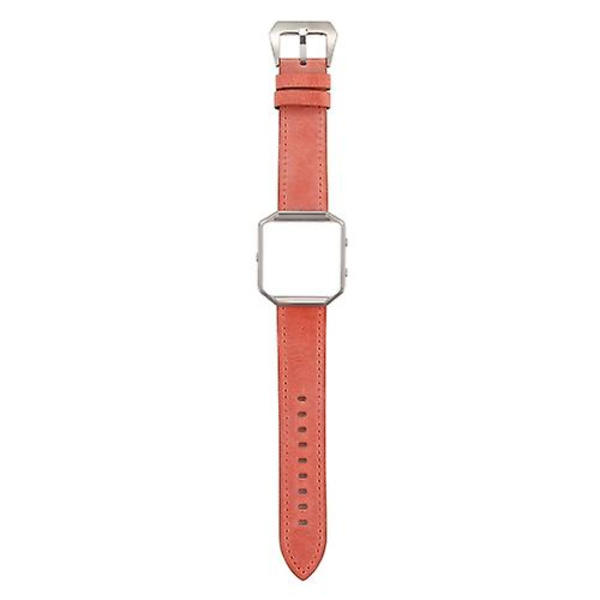 For Fitbit Blaze Fresh Style Læderurrem JCW Orange