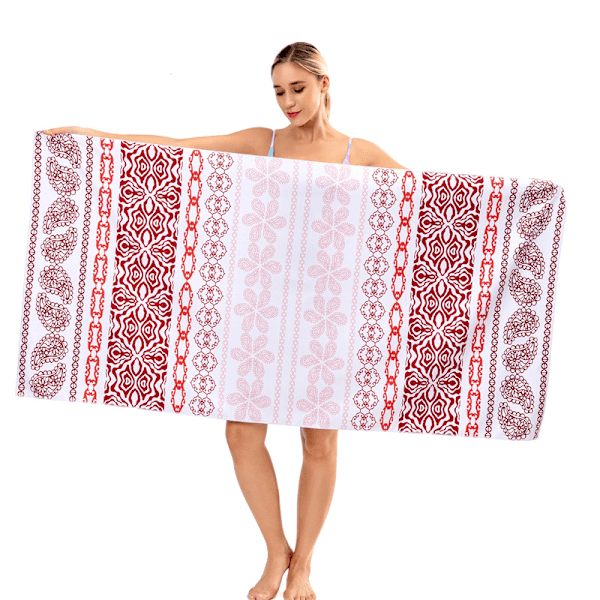 Sandfri strandhandduk i mikrofiber