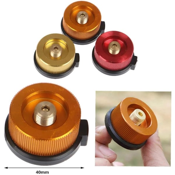 Campingmunstycke Flaska Convert Adapter Connector - Spis Connector för Butan Canister