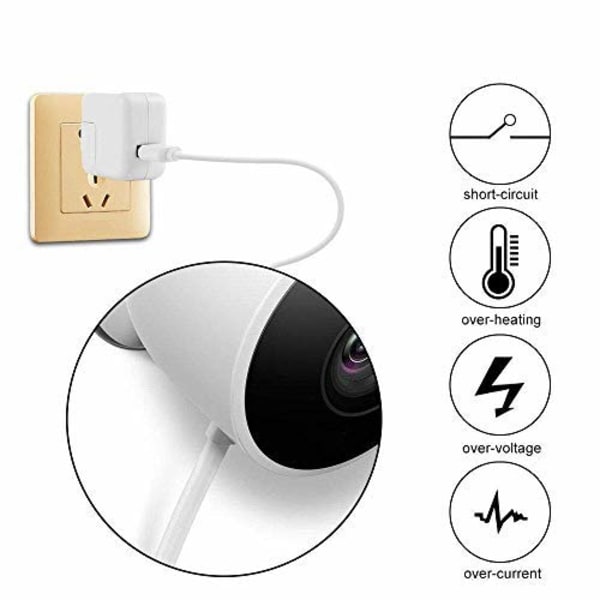 2-pack 25ft Micro USB-strömkabel, Micro USB till USB-laddningskabel