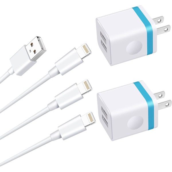 Iphone-laddare [Apple Mfi-certifierad], 3-pack 3Ft 6Ft 10Ft