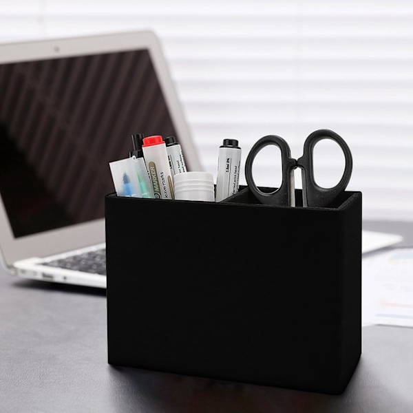 2-fack ncil Holder, C PU Leer ncil Cup, Sttioneries nd Desk Supplies Orgnizer for Home, Office & hool style-23 style-23