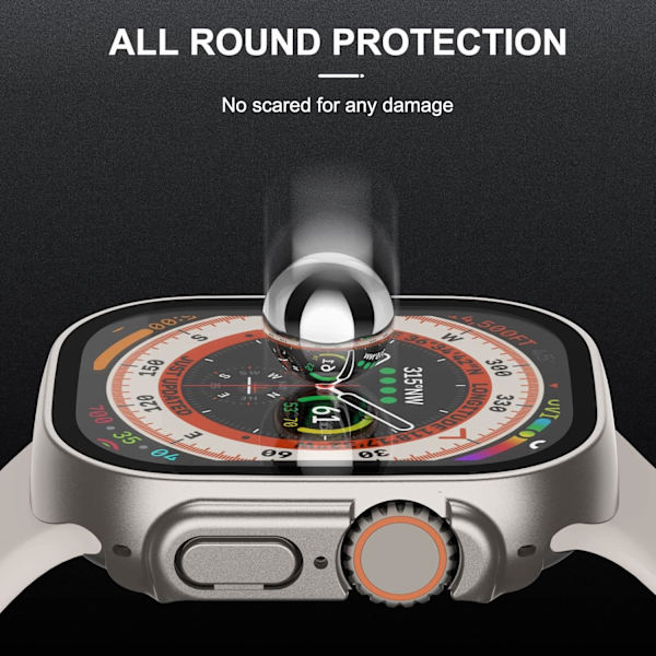2-pak hårdt etui, der er kompatibelt med Apple Watch