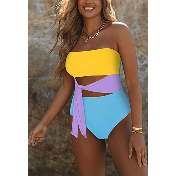 Højt skåret badedragt til kvinder Monokini One Piece