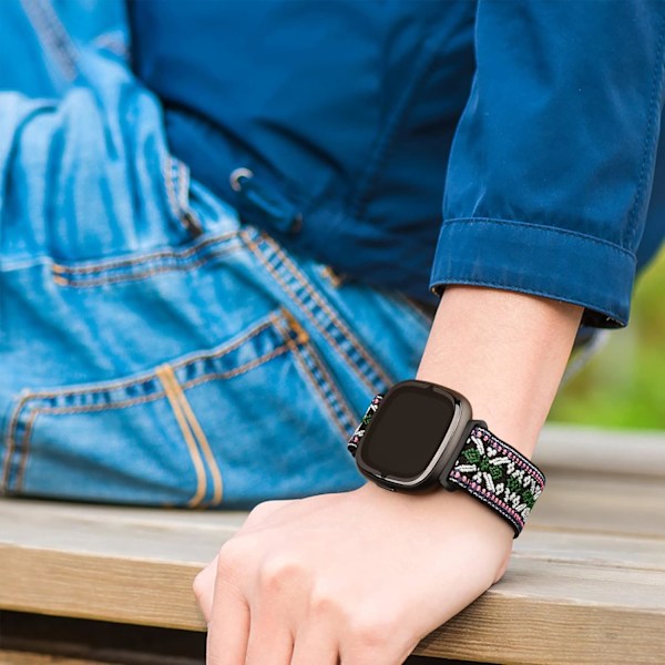 Band til Fitbit Versa 3/ Fitbit Versa 4 Smartwatch, 3-pak holdbar