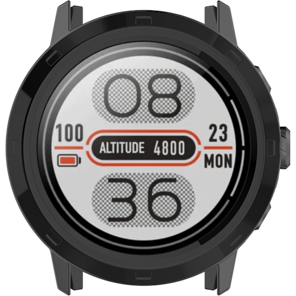 Kompatibel med COROS APEX 2 Pro Skyddsfodral, Smartwatch PC Skyddsfodral Skal Mjuka och Tåliga Klocktillbehör (Svart) Svart