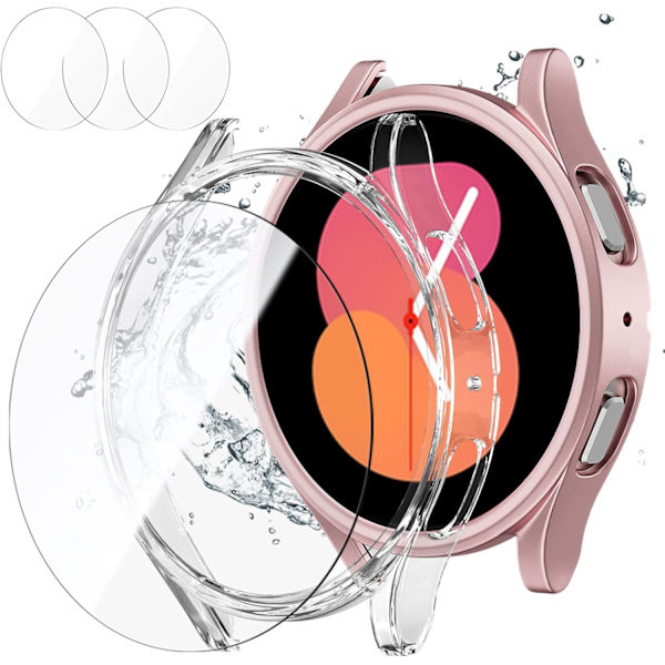 [2+3] Etui med skærmbeskyttelse til Samsung Galaxy Watch 5/4