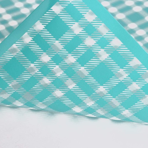 Självhäftande silkescreen stencil - Rutmönstrade mesh-stenciler