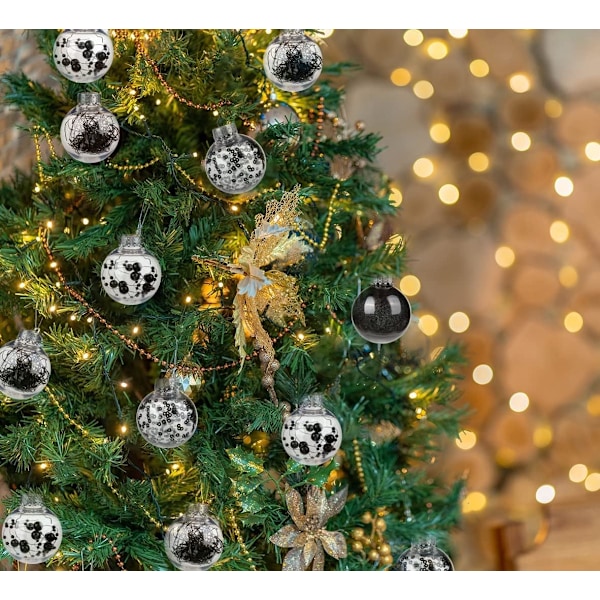 30 stk julekulepynt 2'' knusesikre julepyntsett