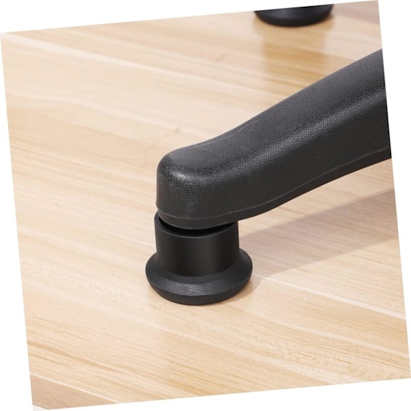 10 stk Stolfeste fotpute korte profilglider Caster Stolhjul Stopper Skrivebordsstol Glider Nivelleringsglider Tepper for Kontorstol Fast Stopper Svart