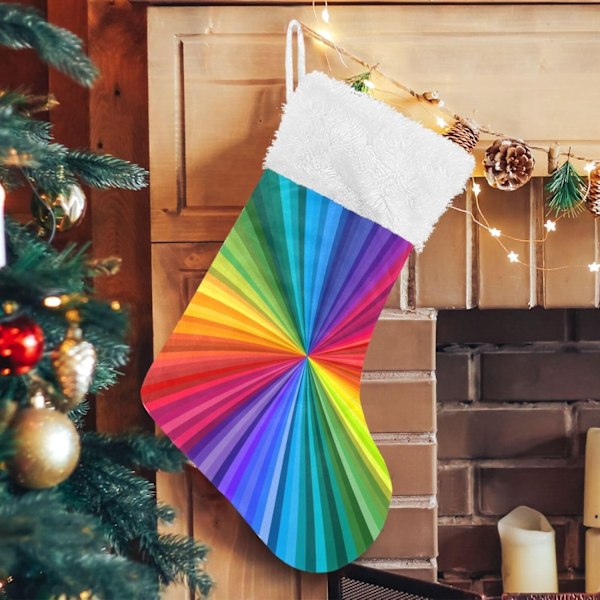 Julklapp, Personliga Julklappsstrumpor 2-pack Färgade Tie Dye 45,7 cm Julstrumpor Hängande Ornament Eldstad för Träddekoration 17.