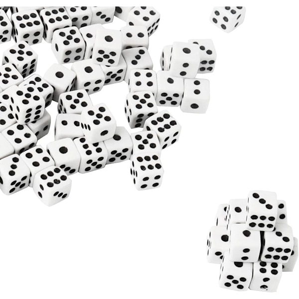 300 stycken tärningar set mini tärningar 6-sidiga spel tärningar små fyrkantiga hörn