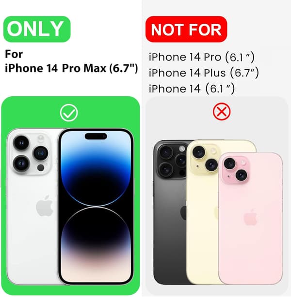 Premium silikondeksel til iPhone 14 Pro Max - Ripebestandig mikrofiberfôr, støtsikkert, 6,7 tommer (grå)