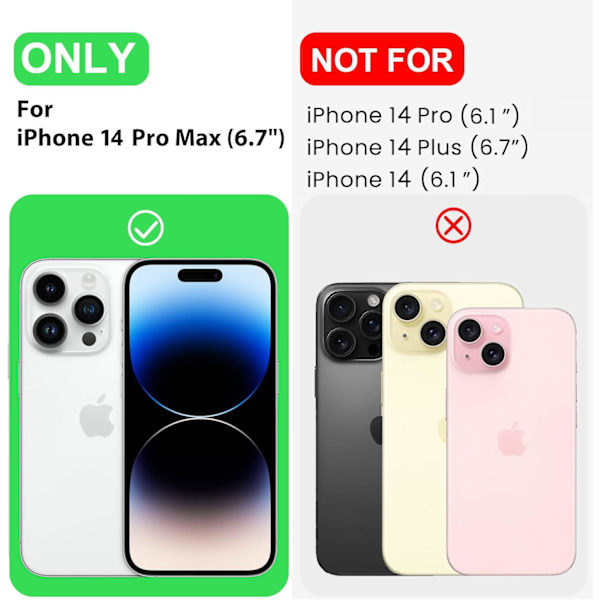 Premium silikonskal för iPhone 14 Pro Max - Repfri mikrofiberfoder, stötsäker, 6,7 tum (Sand
