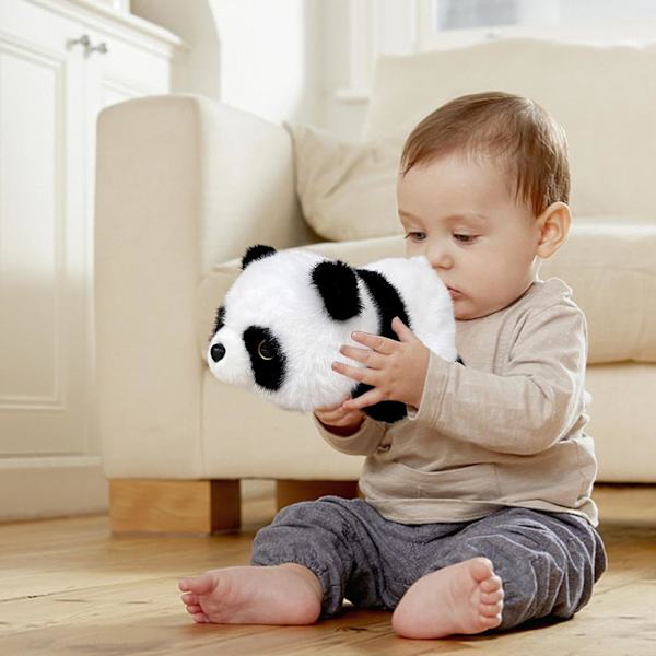 Fylld Panda Bjorn | Vändbar Panda och Röd Panda Dockan | Vändbar Fylld Djur Söta Sensoriska Fidget Leksaker, Soffa Prydnad för Sängbord, Vardagsrum